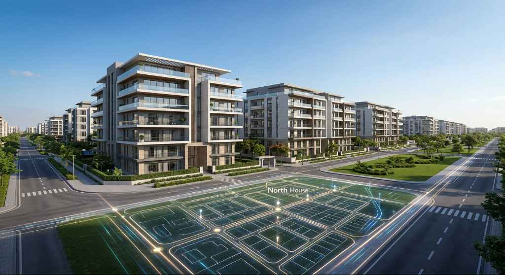 شقق للبيع في النورث هاوس القاهرة الجديدة 2026: خريطة المنطقة وأحدث أسعار المتر